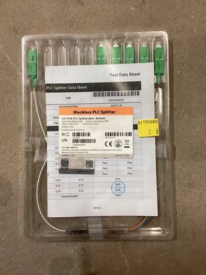 1 x 5 95% PLC Fiber Splitter, Singlemode Mini Module, SC/APC 0.5M 153133 PLC-105