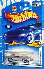 Hot Wheels 2003 First Editions 3/42 15 Corvette Stingray Mflk Silver w/ 5SPs