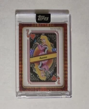 2025 Topps Disney Mint Aurora 7 Of Hearts Queen Of Hearts /125 Sleeping Beauty 