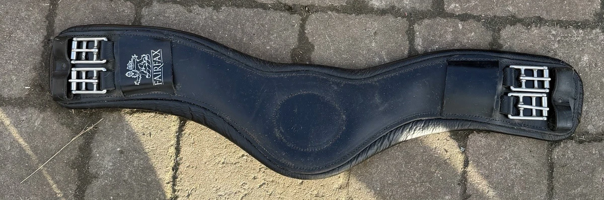 Selle D Dressage Fairfax Cuir Anatomique étroite - Taille 30, Noir, Neuf Avec Défauts Minimes