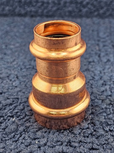 (QTY 2) PROFLO PFXPPRCGF: 1 x 3/4 in. Copper Press Reducer Coupling