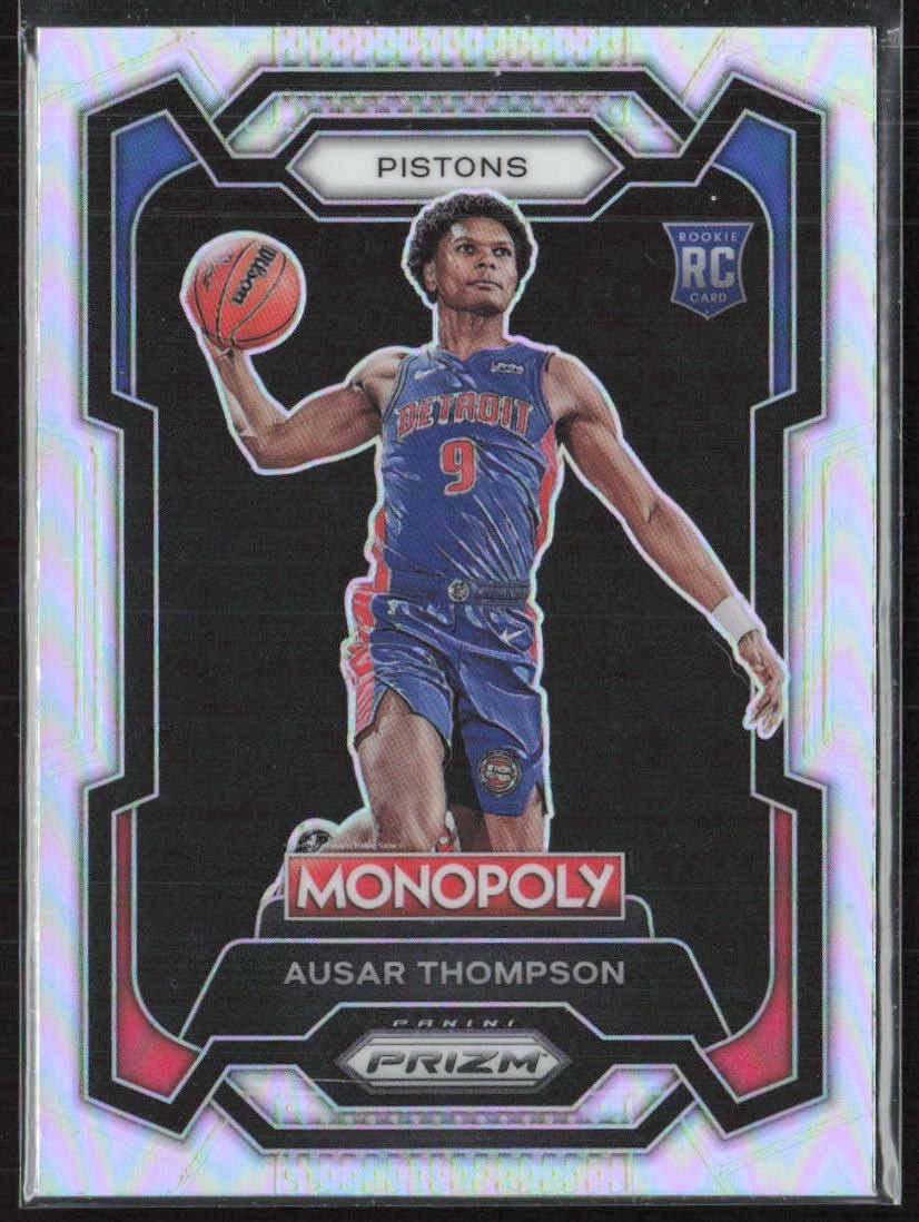 2023-24 Panini Prizm Monopoly #27 Ausar Thompson Silver Detroit Pistons RC (JB)
