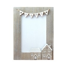 Houses Photo Frame Home Picture Holder Shabby Chic  6 x 4 in by Sass & Belle