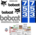 753 D Premium Replacement decal sticker kit Fits 753 bobcat skid steer loader.