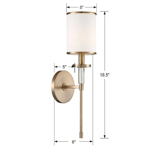 Crystorama Hatfield 18 1/2" High Vibrant Gold Wall Sconce - Picture 5 of 8