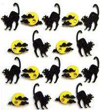 Jolee's Arching Black Cats Repeats Scrapbook Stickers Halloween NIP Free Ship