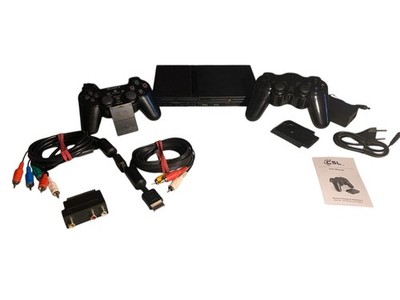 Sony PlayStation 2 (PS2) Slim ink. 2 Controller & Speicherkarte - SCPH-77004