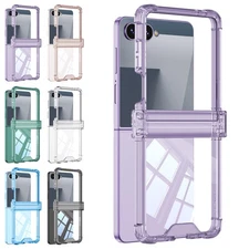 for Samsung Galaxy Z Flip 7 6 5 4 Shockproof Clear Hinge Case Corner Protection