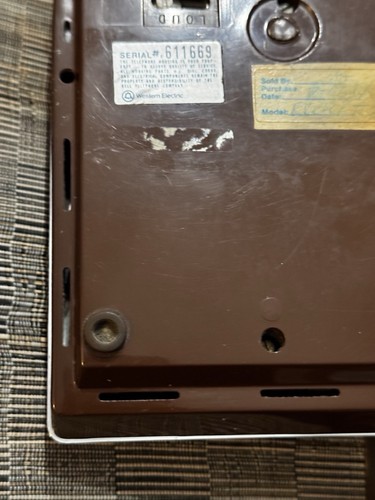 Vintage Western Electric Faux Alligator Schlangenhaut Touch Ton Tischtelefon - getestet - Bild 20 von 23