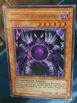Caius der Schattenmonarch SDDE-DE001 1.Auflage Ultra Rare DE Poor YUGIOH