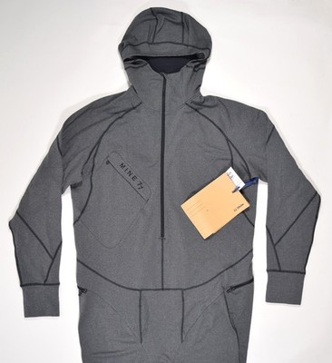 NWT Mens Burton Mine77 Fleece One Piece $550 XL grey polyester