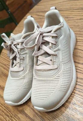 Shoes Size 6 Skechers BOB Memory Foam Lace Up Lightweight Sneakers Natural Color