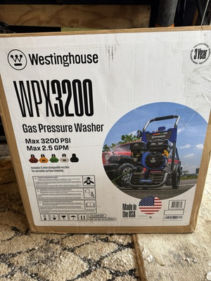 #ad Westinghouse WPX3200 Gas Pressure Washer 3200 PSI and 2.5 Max GPM BRAND NEW $279.00