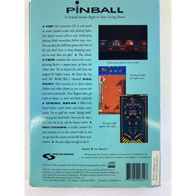 Philips CD I Pinball Game 1991 Compact Disc Interactive Long Case Vintage