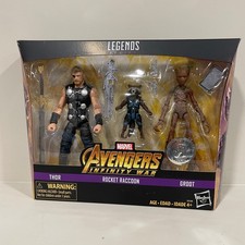 Marvel Legends Thor Rocket Raccoon & Groot Avengers Infinity War 3-Pack HASBRO
