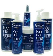 Orion Keratin Repair & Smooth Kit de 6 piezas Champú Mascarilla Suero sin enjuague