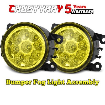 2x LED Fog Light For Ford Explorer 2011-2015 C-MAX 2013-2019 Bumper Yellow Lamp