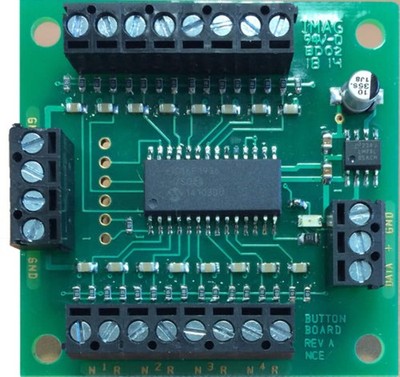 NCE 5240152 Button-Board for Switch-8 MK2 [Accessory Add On Board]