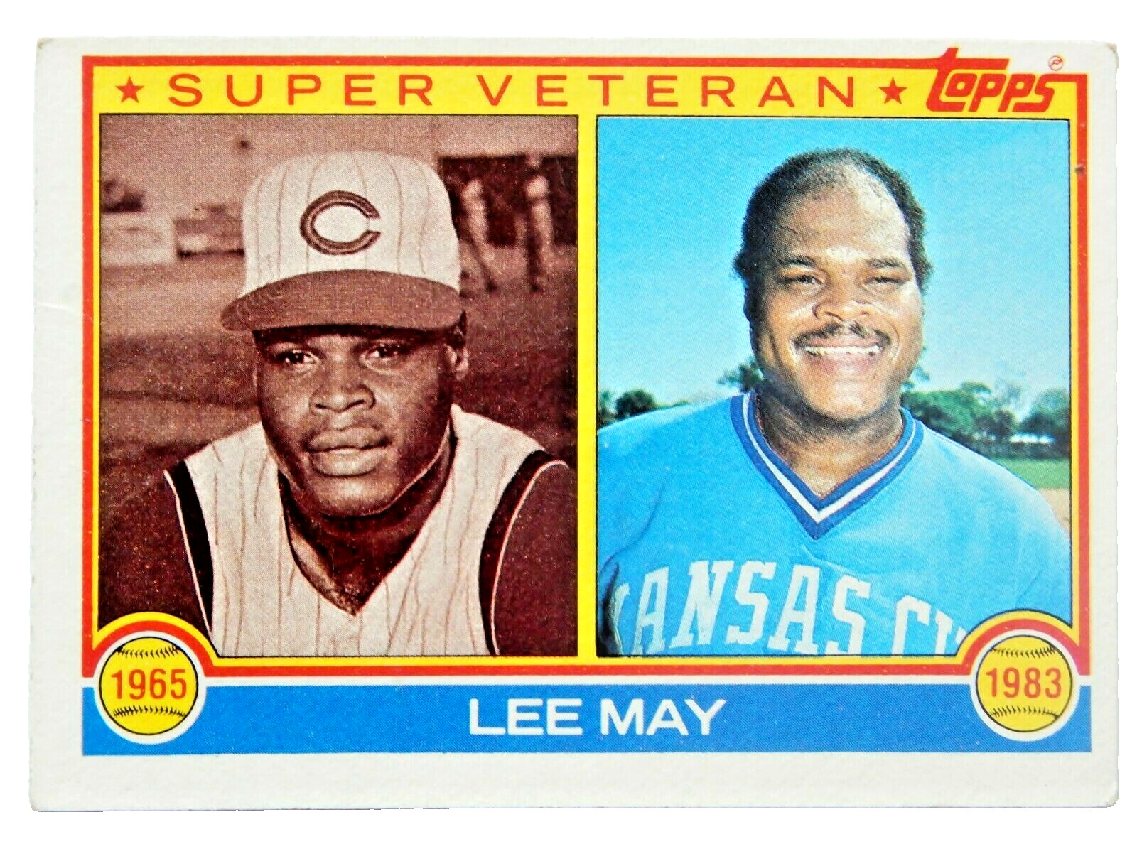 Lee May #378 Topps 1983 Baseball Card (Kansas City Royals)