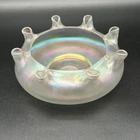 Vintage Unsigned Possibly Carder Steuben Verre De Soie Flower Bowl