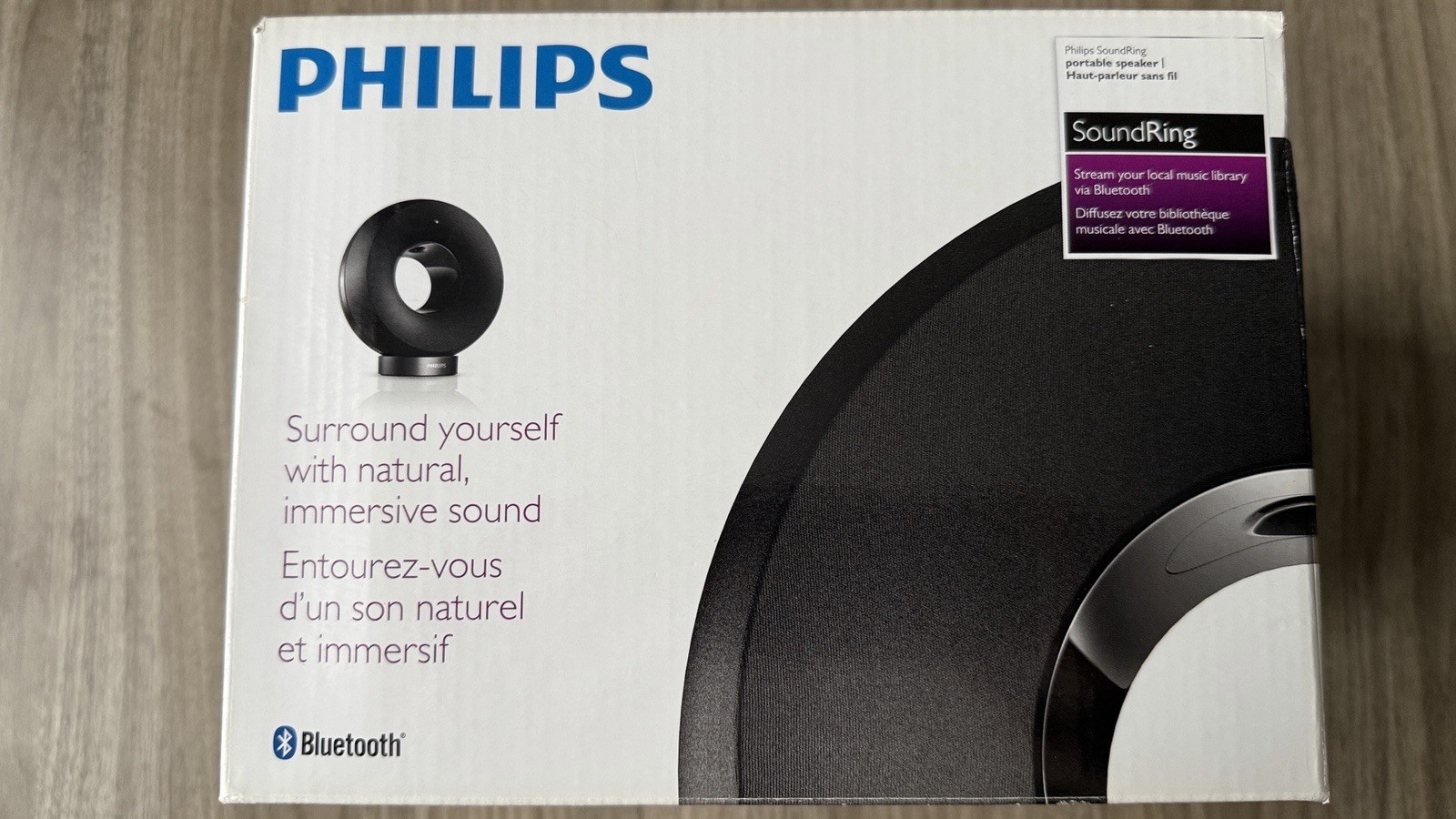Philips SoundRing avec batterie rechargeable audio 360 pour maison