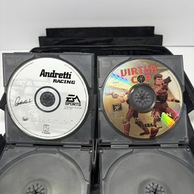 Sega Saturn Model MK-80000 Console W/1 Controller, Cables, Lot Of 10 Games