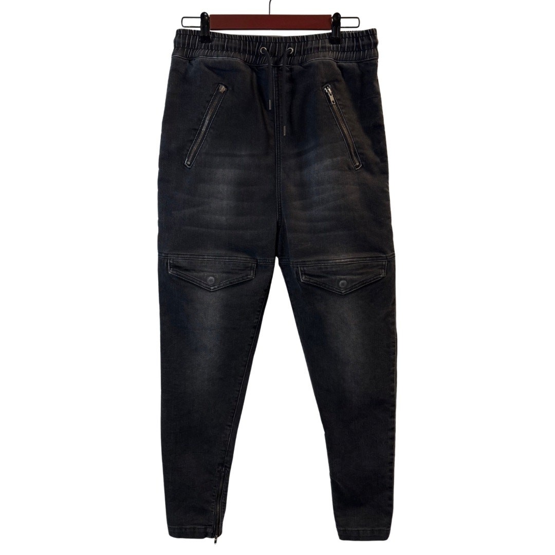 I Love Ugly Men’s Black Utility Jeans Size M