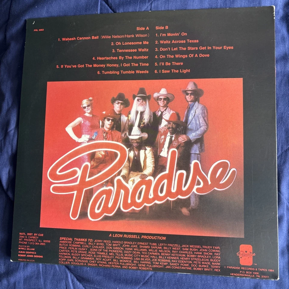 Leon Russell Hank Wilson Vol. 2 1984 M-EX Vinyl rare Country - Image 2 of 4