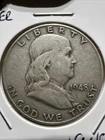 1948 D Franklin Half Dollar 50¢ 90% Silver