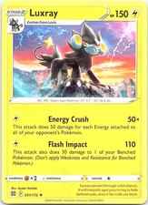 Luxray Brilliant Stars 051/172 Rare Pokemon Near Mint Pokemon Card