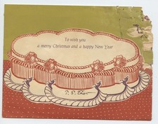 ELIOT, T. S. (1888–1965): Signed Three-Dimensional Christmas Card