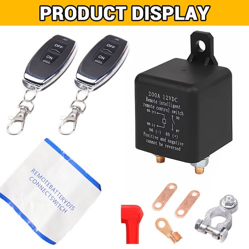 12V Auto Pkw Batterie Trennrelais Trennschalter Universal mit 2x Fernbedienung - Bild 7 von 12