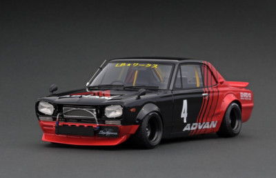 ミニカー Liberty Walk ignition model 1/18 ADVAN 1/18 Ignition model Nissan Hakosuka Liberty walk LB-Work Advan