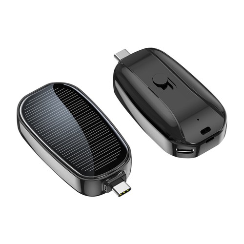 Portable Mini Solar Power Bank TYPE-C Charger for iphone Mobile Phone 1200mAh - Picture 7 of 11