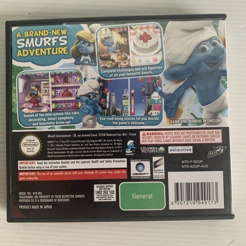 The Smurfs Nintendo DS 2DS 3DS Game Complete With Manual - Picture 3 of 3