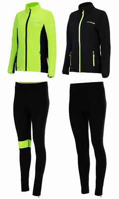 AIRTRACKS Damen Thermo Radtrikot Set: Thermo Fahrradhose + Fahrradjacke Pro Line