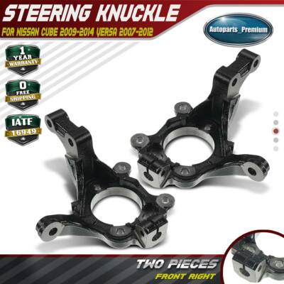 2x Steering Knuckle Front Left & Right for Nissan Cube Versa I4 1.6L 1.8L