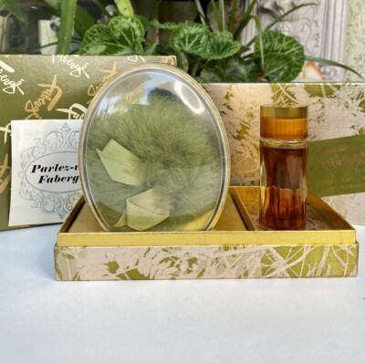 Vintage Aphrodisia Faberge Bath Powder +Cologne 1oz Perfume