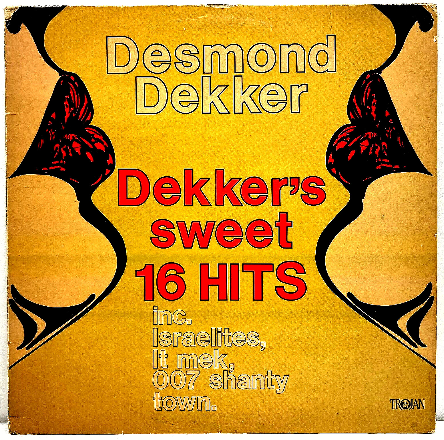Desmond Dekker's Sweet 16 Hits 1978 Vinyl Trojan Records 1st Press UK Import