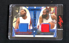 Kevin Durant & James Harden 2023 Leaf Art of Sport Dual Jersey #d 11/12