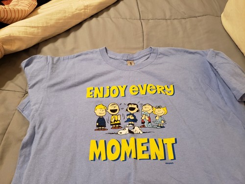 Camiseta azul Peanuts talla grande para adulto - Imagen 2 de 4