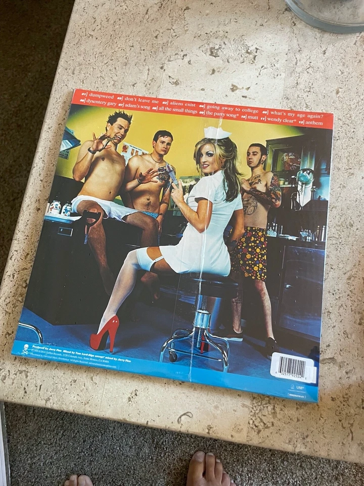 BLINK-182 RARE *EXPLICIT* ENEMA OF THE STATE LIMITED ED RED/WHITE SPLIT VINYL NR - Image 4 of 4