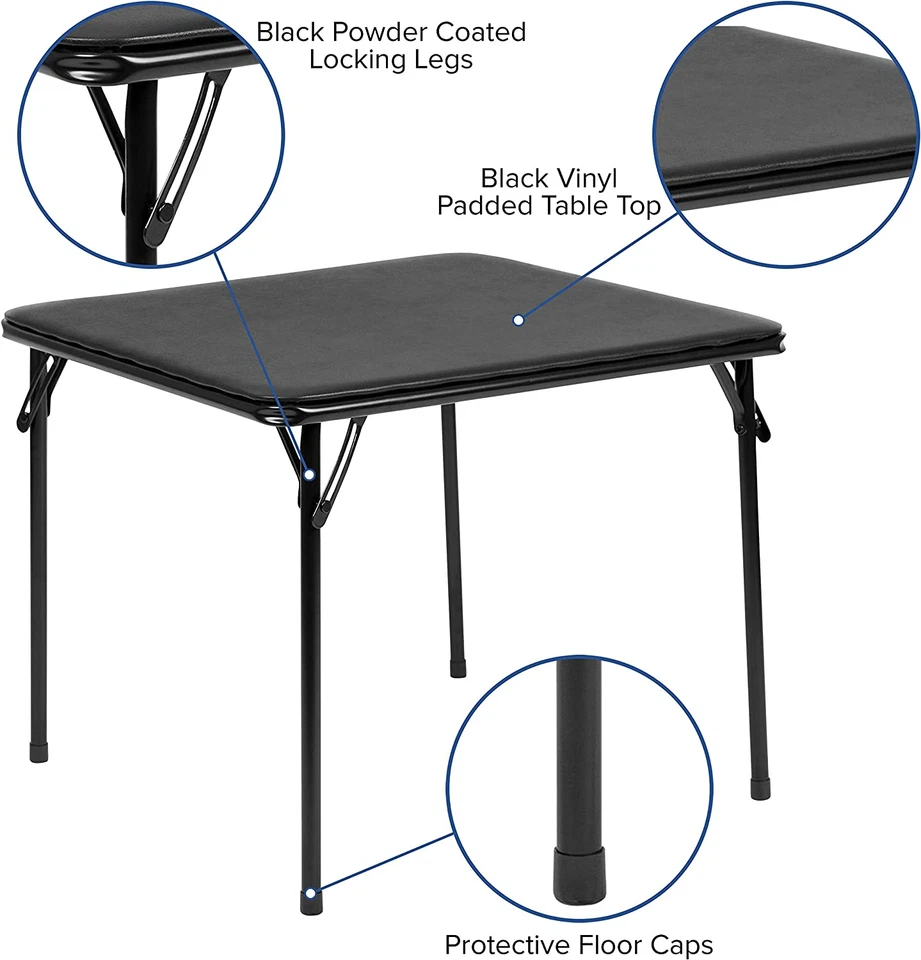 Складной детский стол Mindy с виниловым мягким верхом, детский квадратный стол для занятий спортом - Изображение 3 из 4