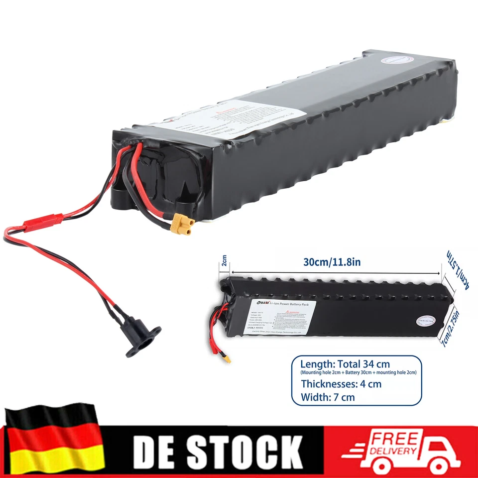 HANIWINNER Ebike Akku Akkumulator für E-Scooter E-Roller Ersatz Batterie 10S3P 7,8A 36V/42V