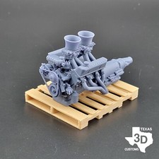 125124 Tunnel Ram Ford Fe 427 Cobra Model Engine Resin 3d Printed