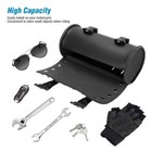 Motorcycle Front Fork Tool Bag Pouch Storage Luggage SaddleBag Leather Handlebar