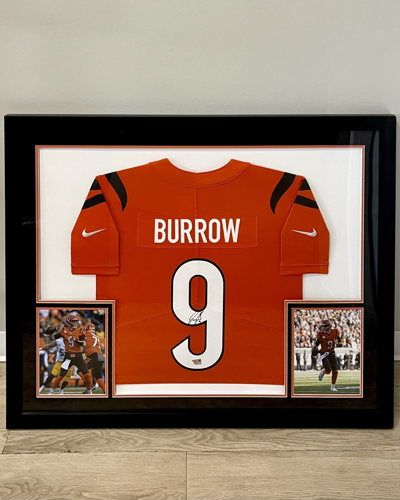 Joe Burrow Autographed Signed Cincinnati Bengals & Framed Authentic Nike Limited Bengals Jersey - Fanatics COA 