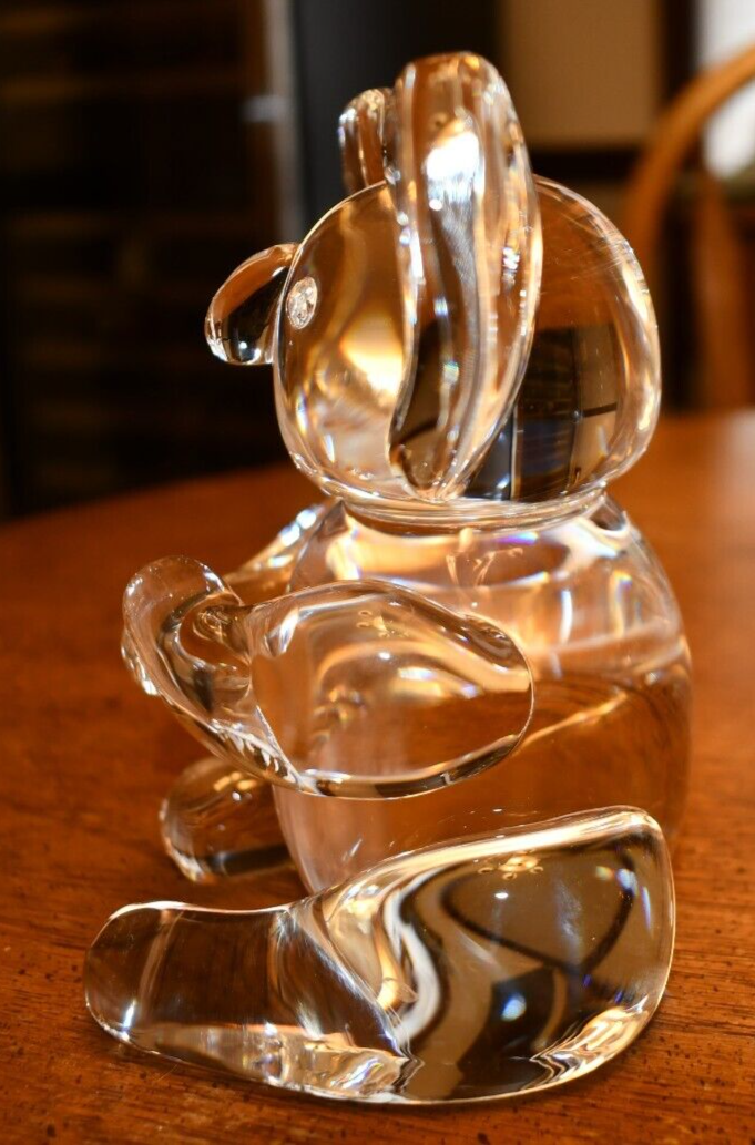 Steuben Signed Glass Koala Bear Figure 5.75