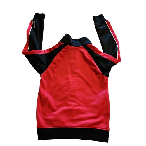 Reebok Boys Size 6 Red Black White Athletic Track Jacket Full Zip Coat - Picture 11 of 11