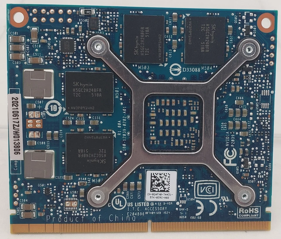 NVidia Quadro K2100M Upgrade Kit; 2GB DDR5; MXM3a; CLEVO/MSI/Dell Notebooks - Image 2 of 2